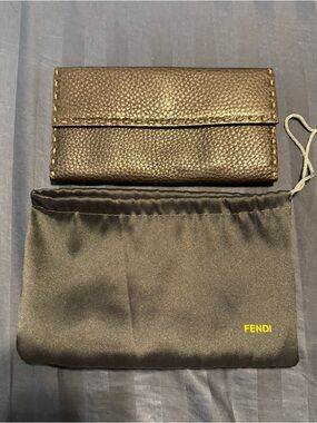 Fendi Selleria Continental Wallet with dust bag